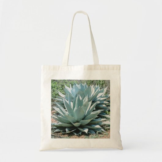 Agave Succulent Plant Cactus Green sage Tote Bag (Voorkant)