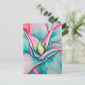 Agave succulente waterverf kunst briefkaart (Staand voorkant)
