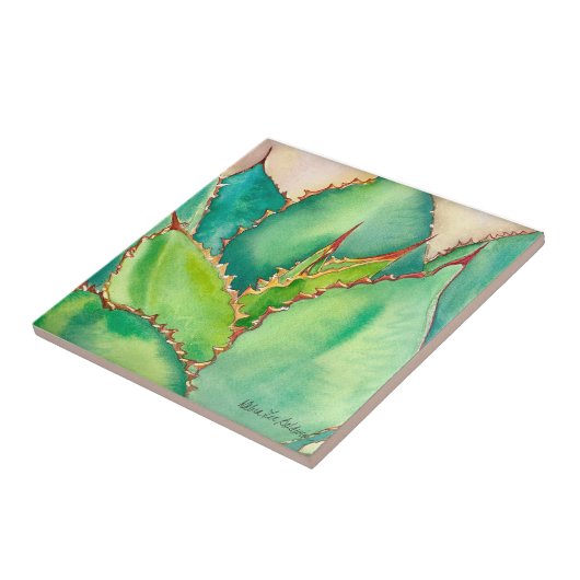 Agave tegel van Debra Lee Baldwin Tegeltje (Zijkant)