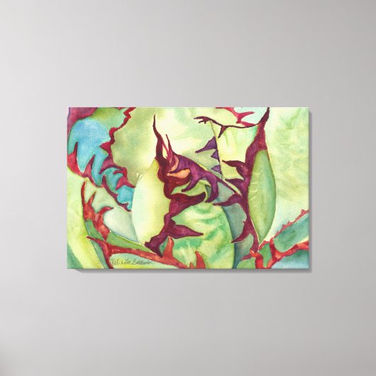 Agave van Debra Lee Baldwin Canvas Afdruk (Voorkant)