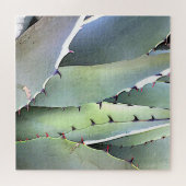 Agave vetplant cactus groen legpuzzel (Horizontaal)