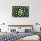 Agave victoriae-reginae Canvas Print (Insitu (Slaapkamer))