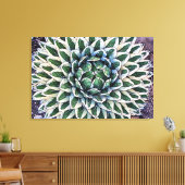 Agave victoriae-reginae Canvas Print (Insitu (Woonkamer))