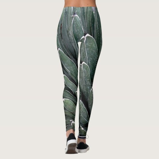 Agave Victoroa Plant Foto Leggings, M Leggings (Achterkant)