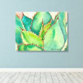 Agave Waterverf door Debra Lee Baldwin Canvas Afdruk (Insitu (Houten vloer))
