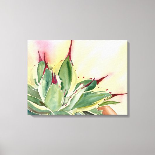 Agave Waterverf door Debra Lee Baldwin Canvas Afdruk (Voorkant)
