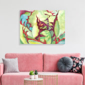 Agave Waterverf door Debra Lee Baldwin Canvas Afdruk (Insitu (Woonkamer))