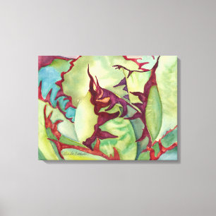 Agave Waterverf door Debra Lee Baldwin Canvas Afdruk