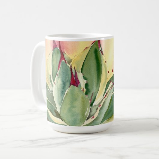 Agave waterverf mok van Debra Lee Baldwin (Voorkant links)