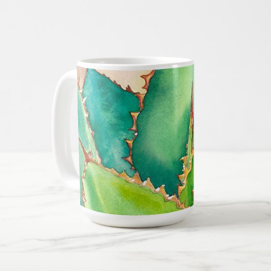 Agave waterverf mok van Debra Lee Baldwin (Voorkant links)