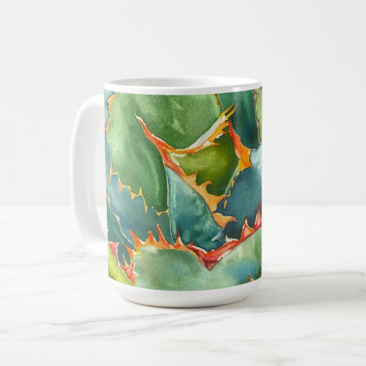 Agave waterverf mok van Debra Lee Baldwin (Voorkant links)