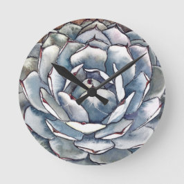 Agave waterverf muur klok