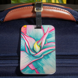 Agave waterverf sappige kunst bagagelabel