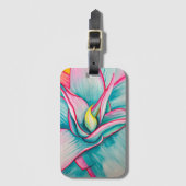 Agave waterverf sappige kunst bagagelabel (Voorkant (verticaal))