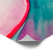 Agave waterverf sappige kunst poster (Hoek)