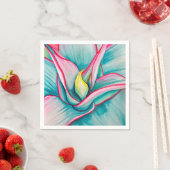 Agave waterverf sappige kunst servet (Insitu)