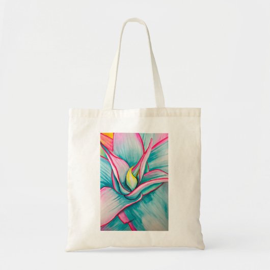 Agave waterverf sappige kunst tote bag (Voorkant)