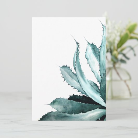 Agave Wenskaart Kaart (Staand voorkant)