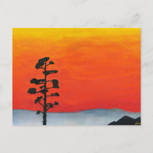 Agave Zonsondergang Briefkaart