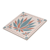 Agave - Zuidwestelijke Folk Pattern Tegeltje (Zijkant)
