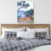 Agay, landschapschilderij van Armand Guillaumin Canvas Afdruk (Insitu (Slaapkamer))