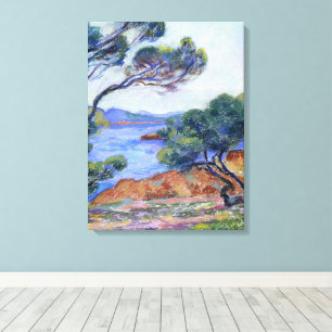 Agay, landschapschilderij van Armand Guillaumin Canvas Afdruk