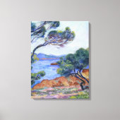 Agay, landschapschilderij van Armand Guillaumin Canvas Afdruk (Voorkant)