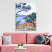 Agay, landschapschilderij van Armand Guillaumin Canvas Afdruk (Insitu (Woonkamer))