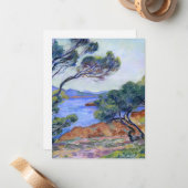 Agay, landschapsschilderij van Armand Guillaumin Notitiekaartje (Voorkant / Achterkant in situ)