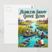 Agbolevo-moeras Benin Briefkaart (Voorkant / Achterkant)