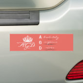 AGD Crown Absoluut Prachtige Driver Auto Sticker (Op auto)