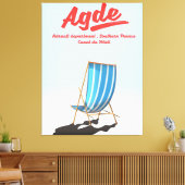 Agde, departement Hérault in Zuid-Frankrijk, reisb Canvas Afdruk (Insitu (Woonkamer))