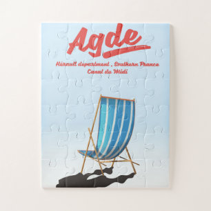 Agde, Hérault departement in zuidelijk Frankrijk r Legpuzzel