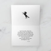 Age 55, Birthday card with rearing horses Kaart (Binnen)