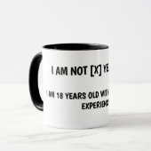 Age and Birthday Humor Mug Mok (Voorkant links)