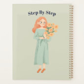 age Green Aesthetic Floral  Planner (Achterkant)