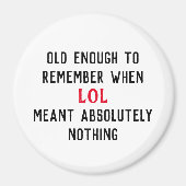 Age Humor Magnet (Voorkant)