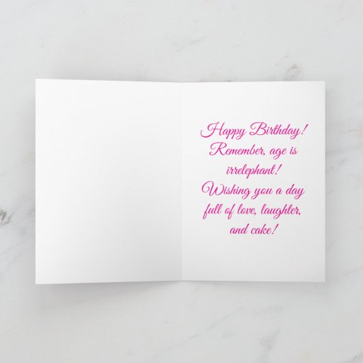 Age Is Irrelephant Kaart (Binnen)
