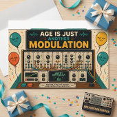 Age Is Just Another Modulation! 🎛️🎂 Briefkaart