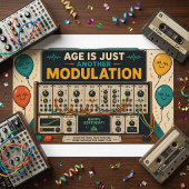Age Is Just Another Modulation! 🎛️🎂 Briefkaart