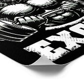 Age Is No Excuse Gorilla Weightlift Gym Quotes Gym Poster (Hoek)