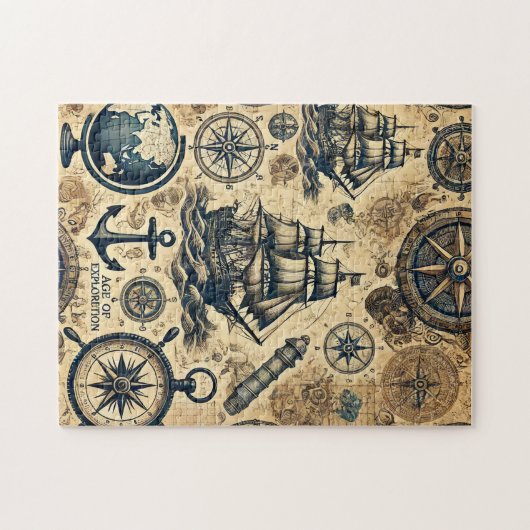 Age of Exploration Puzzel: Wereld van de Navigatie Legpuzzel (Horizontaal)