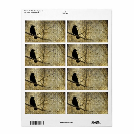 Age Old Damask Etiket (Full Sheet)