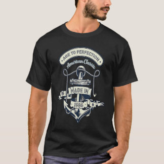 Age To Perfection American Classic Made In 1986 T-shirt