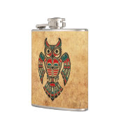 Aged and Worn Haida Spirit Owl Heupfles (Links)