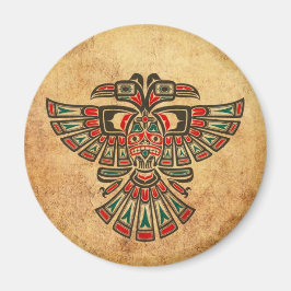 Aged and Worn Haida Two Headed Spirit Bird Magneet