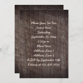 Aged Barnboard Party Kaart (Voorkant / Achterkant)