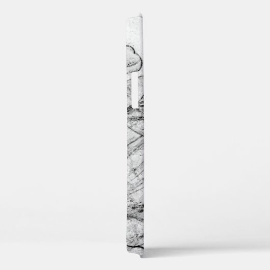 aged black and white postcard stylizationabstract, Case-Mate iPhone case (Achterkant / Rechts)