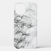aged black and white postcard stylizationabstract, Case-Mate iPhone case (Achterkant)