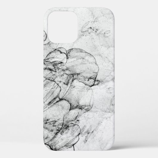 aged black and white postcard stylizationabstract, Case-Mate iPhone case (Achterkant)